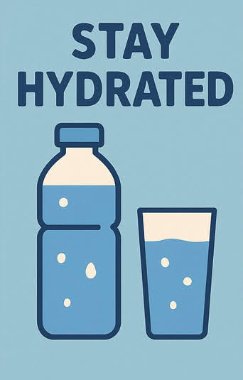 Stay hydrated